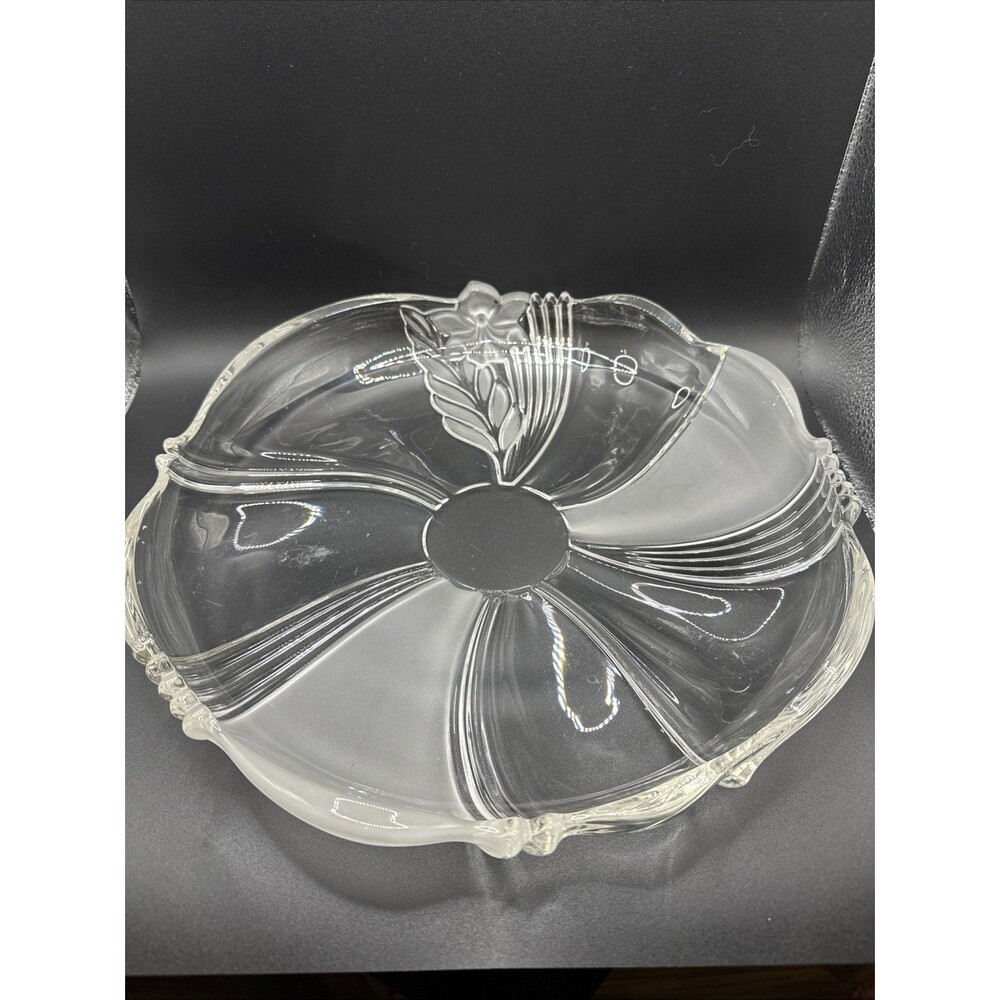 VINTAGE MIKASA GERMANY FROSTED SATIN ORCHID PLATTER